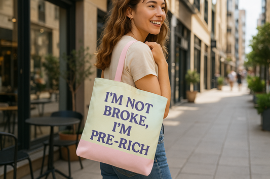 I'm not broke, I'm pre-rich Tote Bag